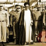 صیاد شیرازی و رهبری در یک مراسم نظامی